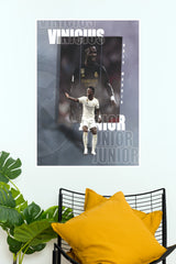 Madrid Number 7 Football Star Celebration Wall Poster (Football Poster )