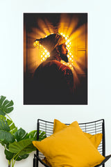 Chhatrapati Shivaji Maharaj Divine Sunrise Royal Portrait Wall Poster (God Poster )