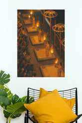 Divine Ganga Aarti Ceremony Wall Poster | Poster Velley (God Poster )