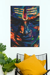 Om Namah Shivaya Abstract Lord Shiva Mahadev Wall Poster | The Poster Valley (God Poster)