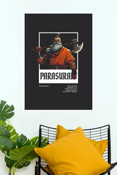 Lord Parashuram Poster | Hindu Mythology Warrior Wall Art | The Poster Valley (God Poster)