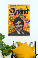 Anand 1971 Classic Bollywood Movie Poster | Rajesh Khanna Vintage Hindi Cinema Wall Art (Bollywood Poster)