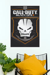 Call of Duty Black Ops II Skull Emblem Minimalist Art Poster (Game Posters)
