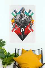PlayStation All-Stars 25th Anniversary Celebration Paper Poster ( Game Posters)