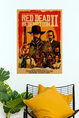 Red Dead Redemption 2 Van der Linde Gang Paper Poster ( Game Posters)