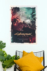 Cyberpunk 2077 Retro Noir City Paper Poster ( Game Posters)