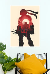 Teenage Mutant Ninja Turtles Silhouette City Poster (Game Posters)