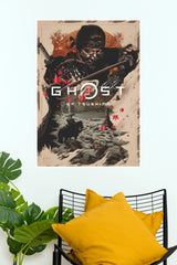 Ghost of Tsushima Samurai Warrior Gaming Poster | Japanese Action Game Wall Art (Game Posters)