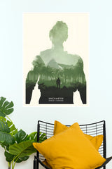 Drake's Fortune Minimalist Silhouette Poster - Double Exposure Gaming Wall Art Print (Game Posters)