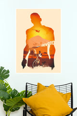 GTA San Andreas Minimalist Silhouette Poster - Double Exposure Los Santos Gaming Wall Art Print (Game Posters)