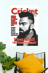 Virat Kohli "The Tireless Beast" Magazine Cover Poster (Cricket Poster)