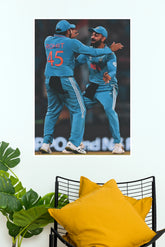 Rohit Sharma & Virat Kohli Hug Celebration Poster (Cricket Poster)