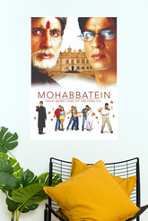 Mohabbatein – Classic Bollywood Romantic Drama Movie Wall Poster (Bollywood Poster)