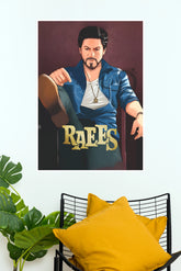 Raees – Illustrated Bollywood Crime Drama Wall Poster (Bollywood Poster)