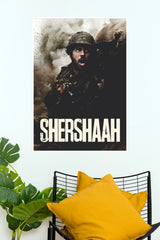 Shershaah Movie Poster | Sidharth Malhotra Military Bollywood Wall Art (Bollywood Poster)