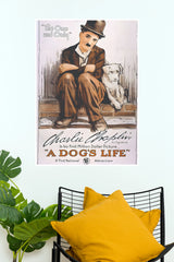 Charlie Chaplin A Dog’s Life Vintage Movie Wall Poster | Poster Velley (Hollywood Poster)
