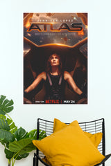 Atlas Sci-Fi Movie Poster – Futuristic Space Adventure Wall Art (Hollywood Poster)