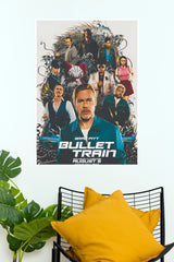 Bullet Train Brad Pitt Movie Poster | Action Movie Wall Art (Hollywood Poster)