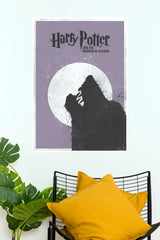 Harry Potter Prisoner of Azkaban Moon & Wolf Wall Poster – Magical Fantasy Canvas Poster (Hollywood Poster)