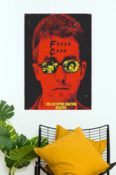 Fight Club Retro Movie Poster – David Fincher Cult Classic Wall Art (Hollywood Poster)