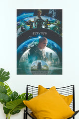 Elysium Movie Poster – Futuristic Sci-Fi Space Wall Art Print (Hollywood Poster)