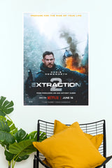 Extraction 2 Movie Poster – Chris Hemsworth Action Thriller Wall Art (Hollywood Poster)