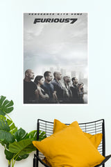 Furious Seven Fast & Furious Movie Poster | Hollywood Action Wall Art (Hollywood Poster)