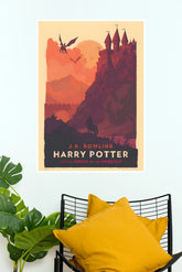 Harry Potter Order of the Phoenix Vintage Castle Wall Poster (Hollywood Poster)