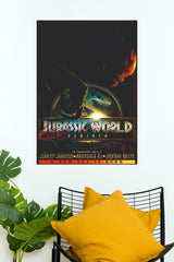 Jurassic World Rebirth Movie Poster | Dinosaur Wall Art | Sci-Fi Adventure Poster (Hollywood Poster)