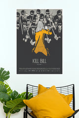 Kill Bill Volume 1 Poster | Uma Thurman Action Movie Wall Art | Samurai Movie Poster (Hollywood Poster)