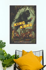 King Kong Vintage Movie Poster – Classic Jungle Monster Wall Art (Hollywood Poster)