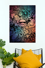 Star Wars Stormtrooper Pop Culture Doodle Art Paper Poster (Hollywood Poster)