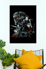 Terminator 2: Judgment Day Retro Action Movie Paper Poster (Hollywood Poster)