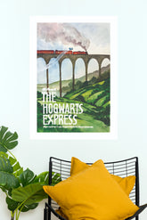 The Hogwarts Express Watercolor Paper Poster (Hollywood Poster)