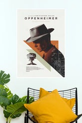 Oppenheimer Movie Paper Poster – Minimalist Christopher Nolan Film Wall Art Print (Hollywood Poster)