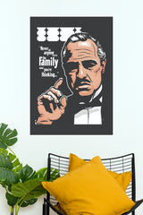 The Godfather (1972) Movie Paper Poster – Stylized Vito Corleone Quote Wall Art Print (Hollywood Poster)