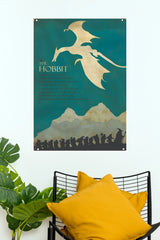 The Hobbit Minimalist Smaug Dragon & Company Poem Paper Poster(Hollywood Poster)