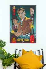 Shutter Island Martin Scorsese Psychological Thriller Illustrated Paper Poster(Hollywood Poster)