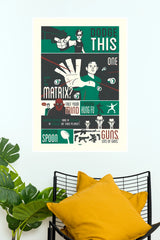 The Matrix Retro Comic Art Quotes Paper Poster(Hollywood Poster)