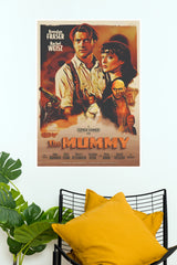The Mummy 1999 Brendan Fraser Rachel Weisz Illustrated Paper Poster (Hollywood Poster)