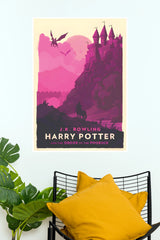 Harry Potter and the Order of the Phoenix Hogwarts & Thestrals Paper Poster (Hollywood Poster)