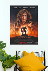 Atlas Movie Poster – Jennifer Lopez Sci-Fi Film Wall Art Print (Hollywood Poster)