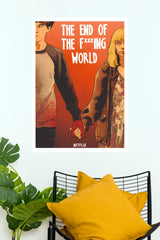 The End of the F*ing World Poster – Netflix Series Retro Couple Wall Art (Series Poster)