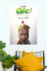 I Am Groot Marvel Poster | Cute Baby Groot Disney+ Wall Decor (Series Poster)