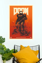 DOOM Slayer Hell Warrior Poster | Retro Gaming Wall Art