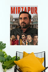 Mirzapur Inspired Character Poster – Indian Crime Drama Wall Art (Series Poster)