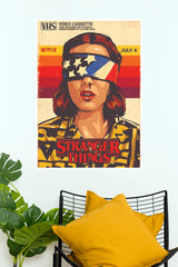 Stranger Things Retro VHS Poster – 80s Pop Art TV Series Wall Decor (Series Poster)