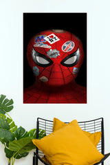 Spider-Man Travel Theme Red Wall Poster – Stylish Superhero Room Decor (Super Hero Poster)