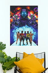 Ant-Man & The Wasp Cosmic Superhero Poster – Vibrant Marvel Wall Art (Super Hero Poster)