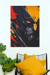 Batman Dark Knight Abstract Action Poster (Super Hero Poster)